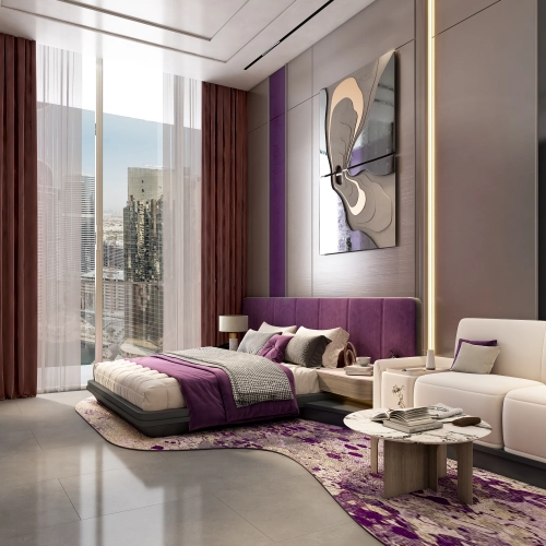 "Elegant office space with bespoke furniture by MBL Signature Studio."